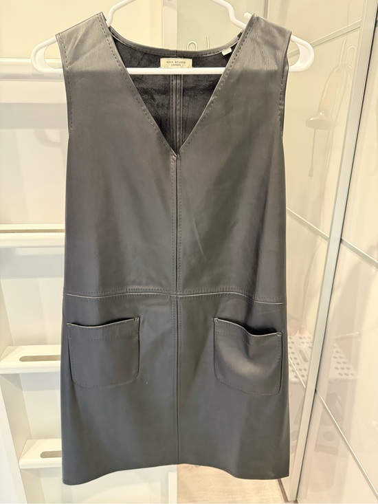 Max Studio Dresses & Skirts - Max Studio Black Faux-Leather Dress